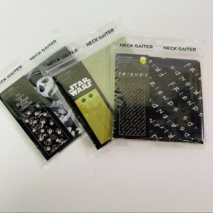 Bundle of 3 adult Facemasks yoda friends Jack